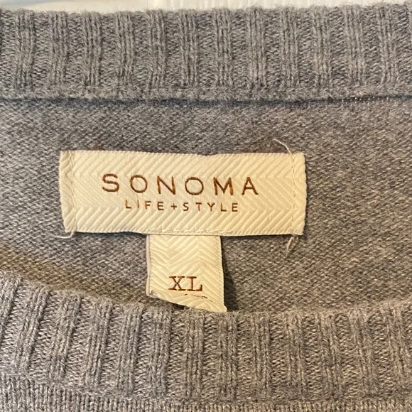 Sonoma Heather Gray Sweater - Picture 2 of 3